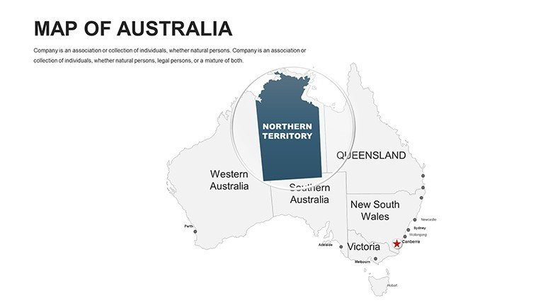 Australia Editable PowerPoint maps - Slide2