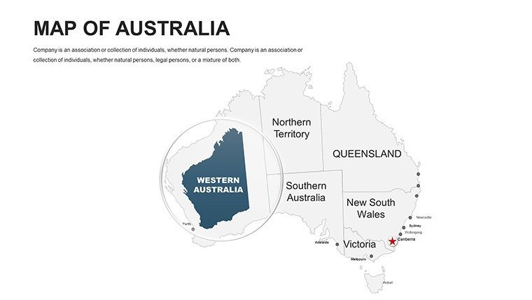 Australia Editable PowerPoint maps - Slide3