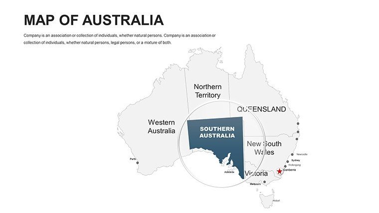 Australia Editable PowerPoint maps - Slide4