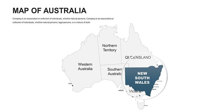 Australia Editable PowerPoint maps - Slide5