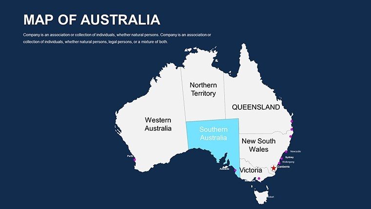 Australia Editable PowerPoint maps - Slide21