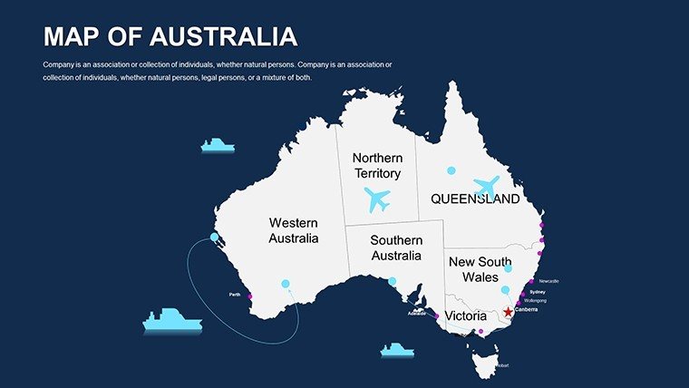 Australia Editable PowerPoint maps - Slide24