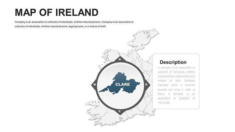 Editable Ireland PowerPoint maps | ImagineLayout.com