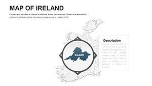 Editable Ireland PowerPoint maps | ImagineLayout.com