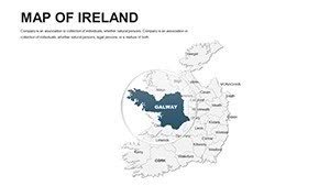Editable Ireland PowerPoint maps | ImagineLayout.com