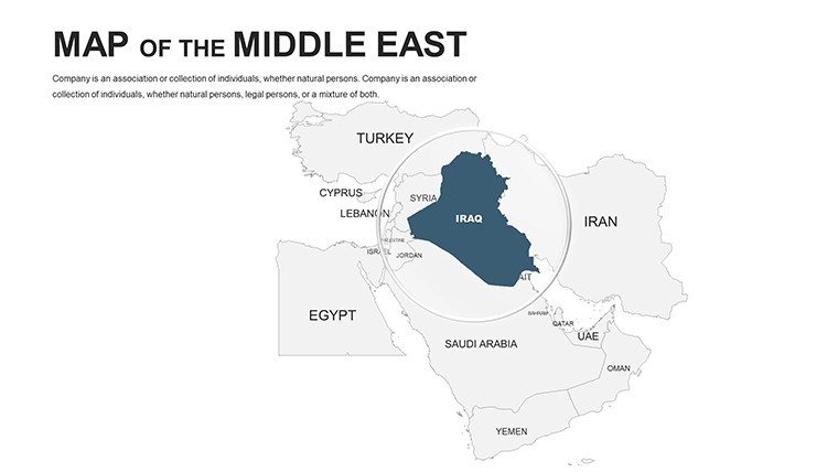 Middle East Editable PowerPoint maps - Slide2