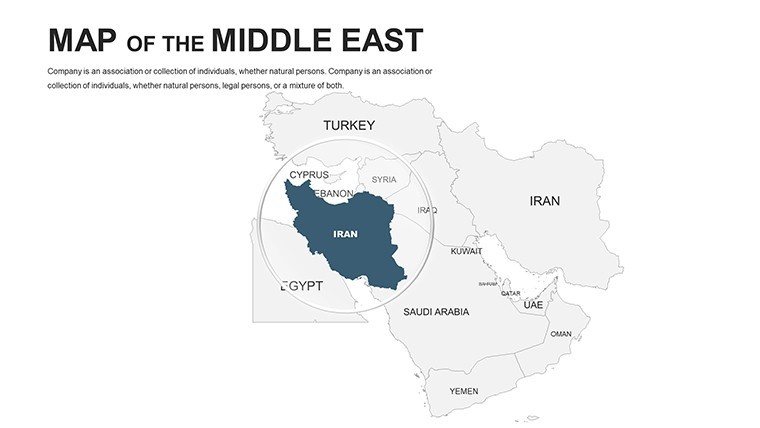Middle East Editable PowerPoint maps - Slide3