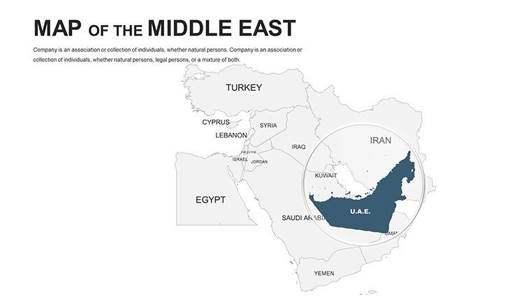 Middle East Editable PowerPoint maps - Slide4