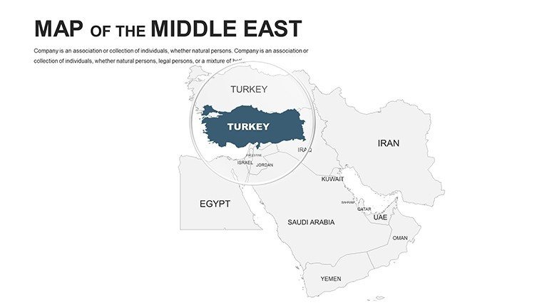 Middle East Editable PowerPoint maps - Slide5