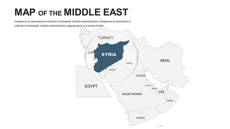 Middle East Editable PowerPoint maps - Slide6