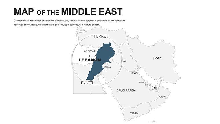 Middle East Editable PowerPoint maps - Slide7