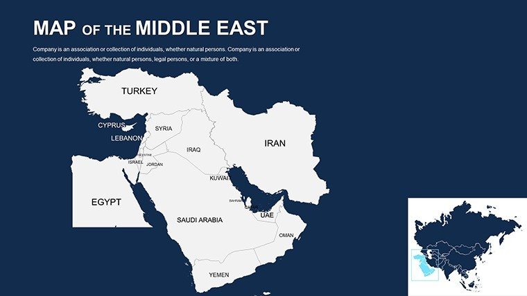 Middle East Editable PowerPoint maps - Slide16