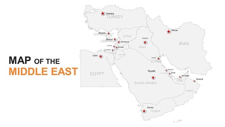 Middle East Editable PowerPoint maps - Slide20