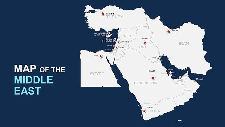 Middle East Editable PowerPoint maps - Slide22