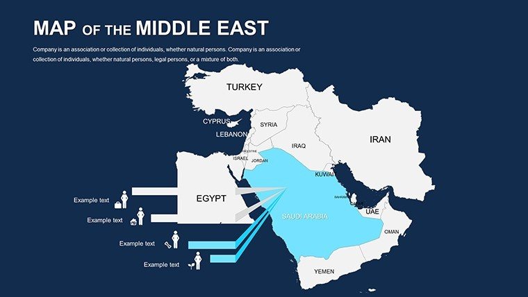 Middle East Editable PowerPoint maps - Slide24