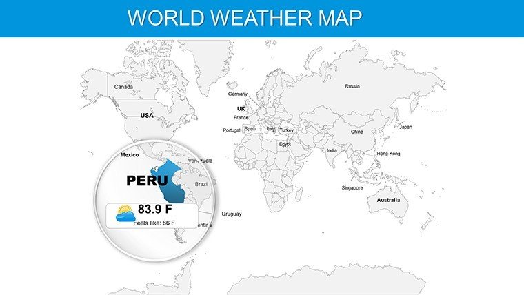 World: UK Weather PowerPoint Map