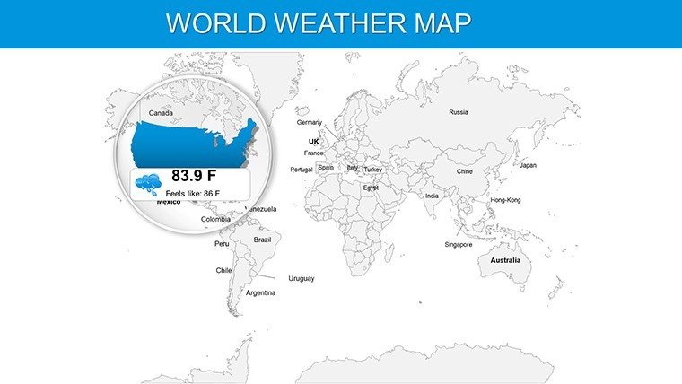 USA Weather PowerPoint Map