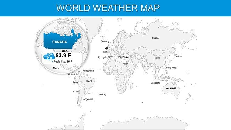Canada Weather PowerPoint Map