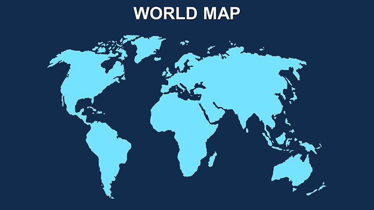 World: Collection of Country Maps PowerPoint Template