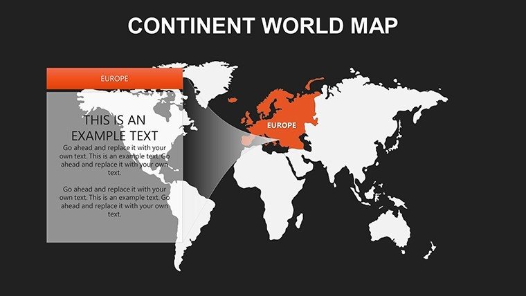 PowerPoint : Continent World maps