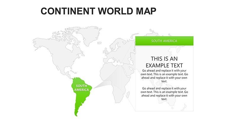 Continent World PowerPoint Maps Template: Presentation