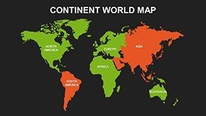 Dark Effect - Table Australia  Continent World PowerPoint maps