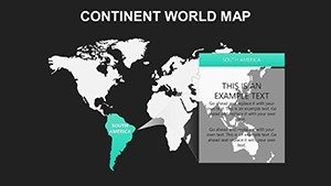 Grey Color Continent World PowerPoint maps