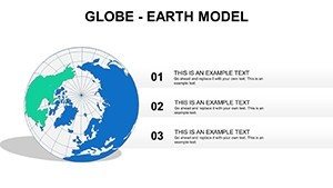Globe Earth Model PowerPoint maps, PPTX