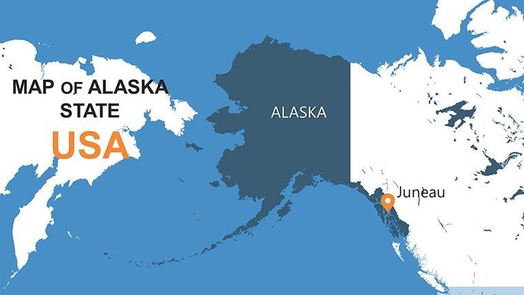 Alaska Counties PowerPoint maps | ImagineLayout.com