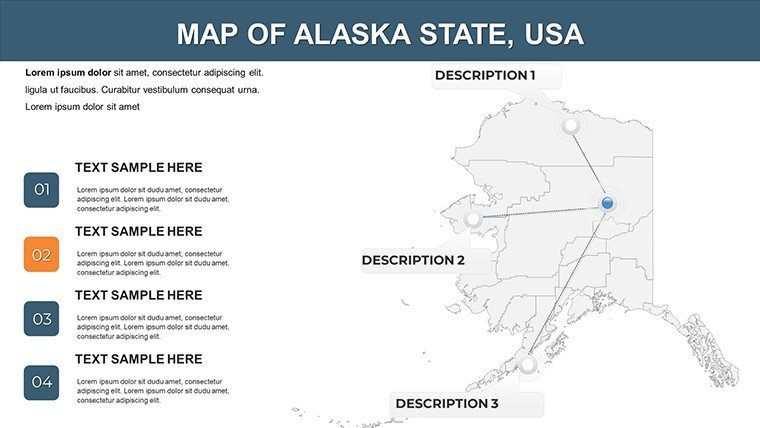 USA Editable Alaska Counties PowerPoint maps