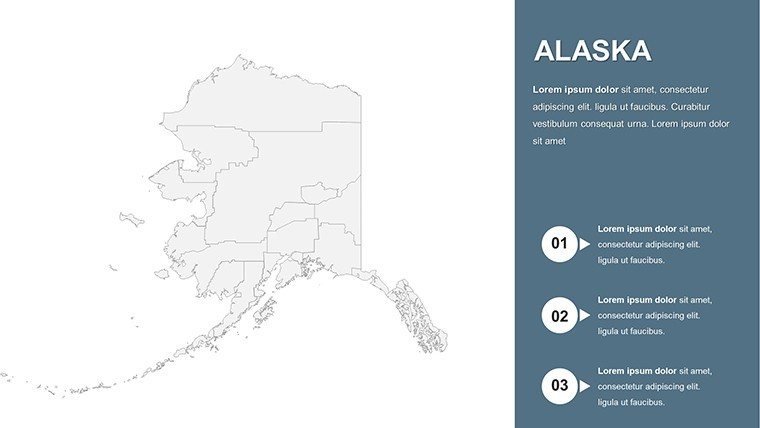 Alaska Counties Powerpoint Maps 6991