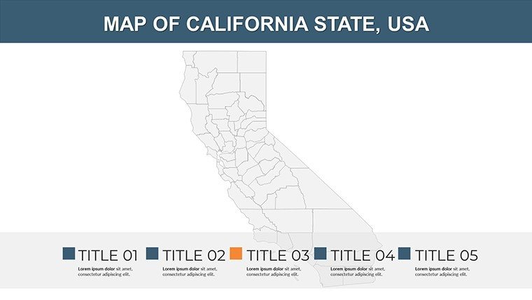 US map: California Counties PPTX Maps