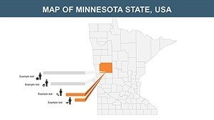 Minnesota with Counties PowerPoint Maps Template