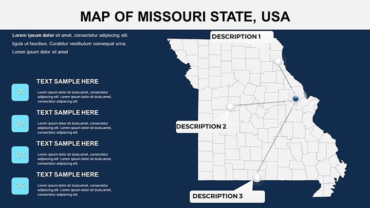 USA Missouri PowerPoint Maps Template