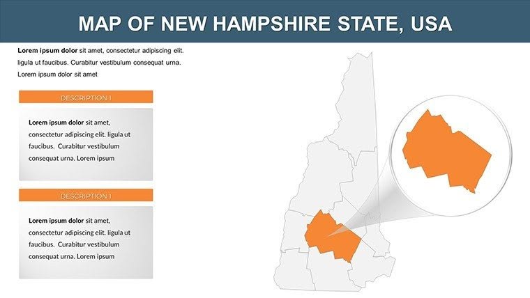 New Hampshire USA PowerPoint Maps Presentations: Download PPT