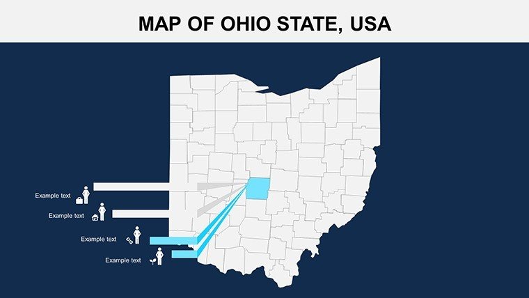 Ohio USA PowerPoint maps | ImagineLayout.com