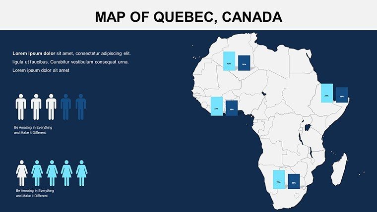 Description Map of Africa with Countries PowerPoint maps