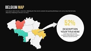 Dark Effect - World Global PowerPoint Maps - Belgium