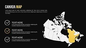 Dark Effect - World Global PowerPoint Maps - Canada