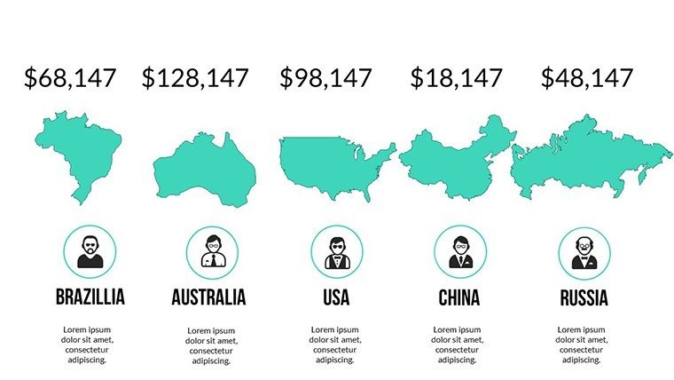 Worldwide vector maps for PowerPoint Presentation - Slide4