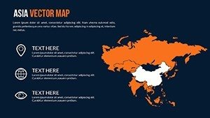 World Countries PowerPoint Maps for Presentation - Asia Vector