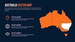World Countries PowerPoint Maps for Presentation - Australia Vector