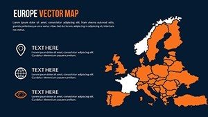 World Countries PowerPoint Maps for Presentation - Europe Vector