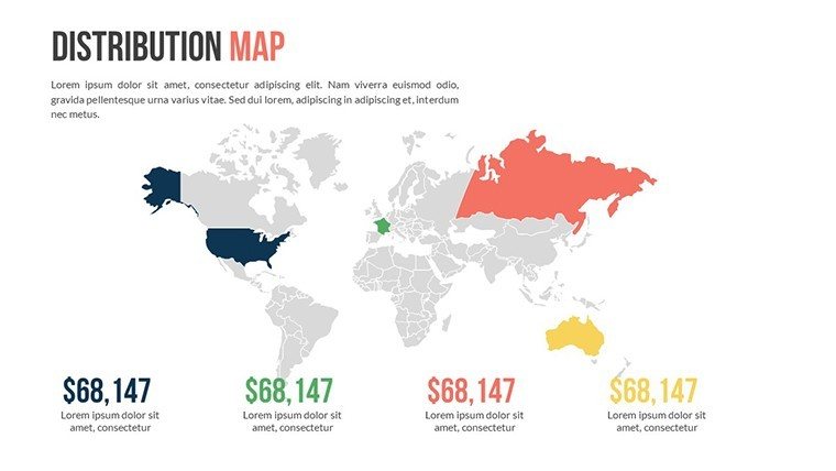 PowerPoint: Distribution World Infographic Maps