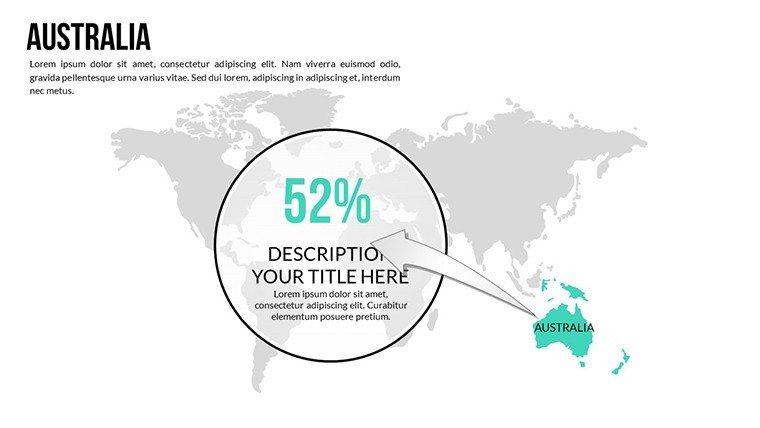 Australia World Countries PowerPoint Maps Templates