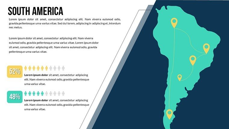 South America World Countries PowerPoint Maps Templates