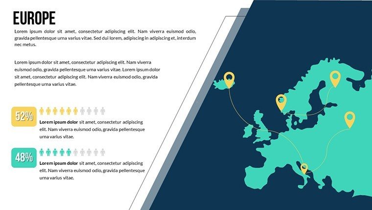 Point Europe World Countries PowerPoint Maps Templates