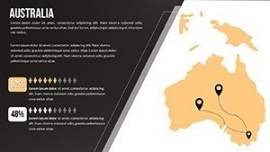 Dark Australia World Country PowerPoint maps
