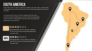 Dark South America World Country PowerPoint maps