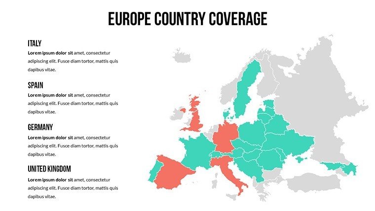 Europe Country CoverageCountries World PowerPoint Maps